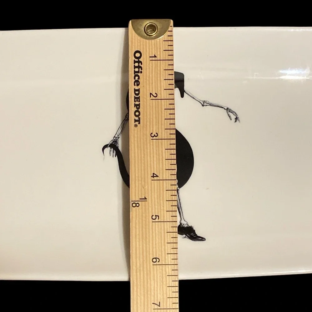 Williams Sonoma “S” skeleton serving trinket mail etc tray